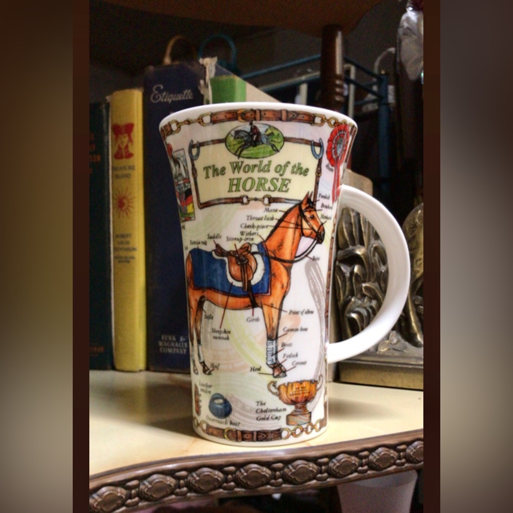 🐎 Dunoon Glencoe The World of the Horse Mug designer Caroline Dadd Bone China